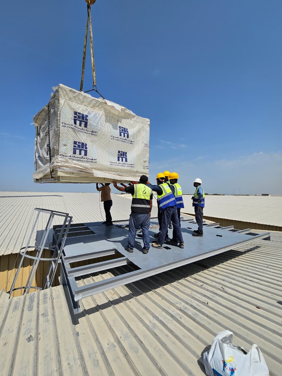 HVAC installation project in Jeddah, Saudi Arabia